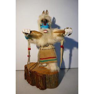 Vintage Native American Kachina Figure 'Antelope' by T. Yazzie